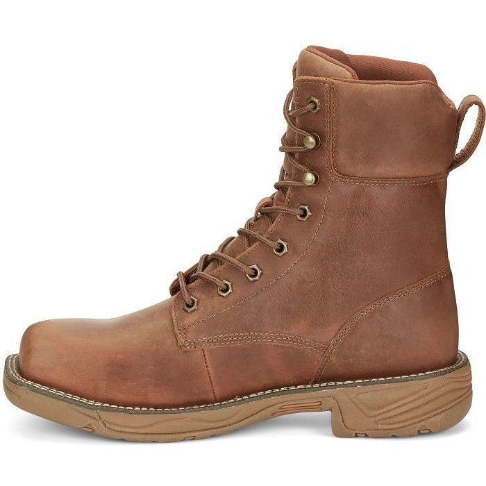 Justin Men's Rush 8 Nano CT Waterproof Western Work Boot -Brown- SE468