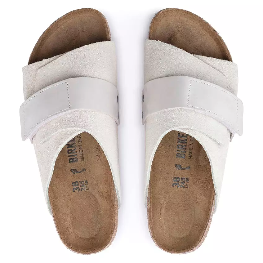 Kyoto Women - Antique White Nubuck and Suede Leather||Kyoto pour femmes - Nubuck et suède blanc antique