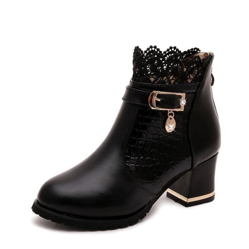 Lace Ankle Woman Boots