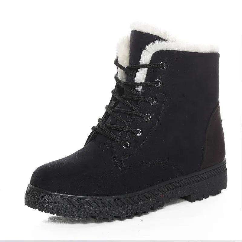 Lace Up Winter Women Snow Boots