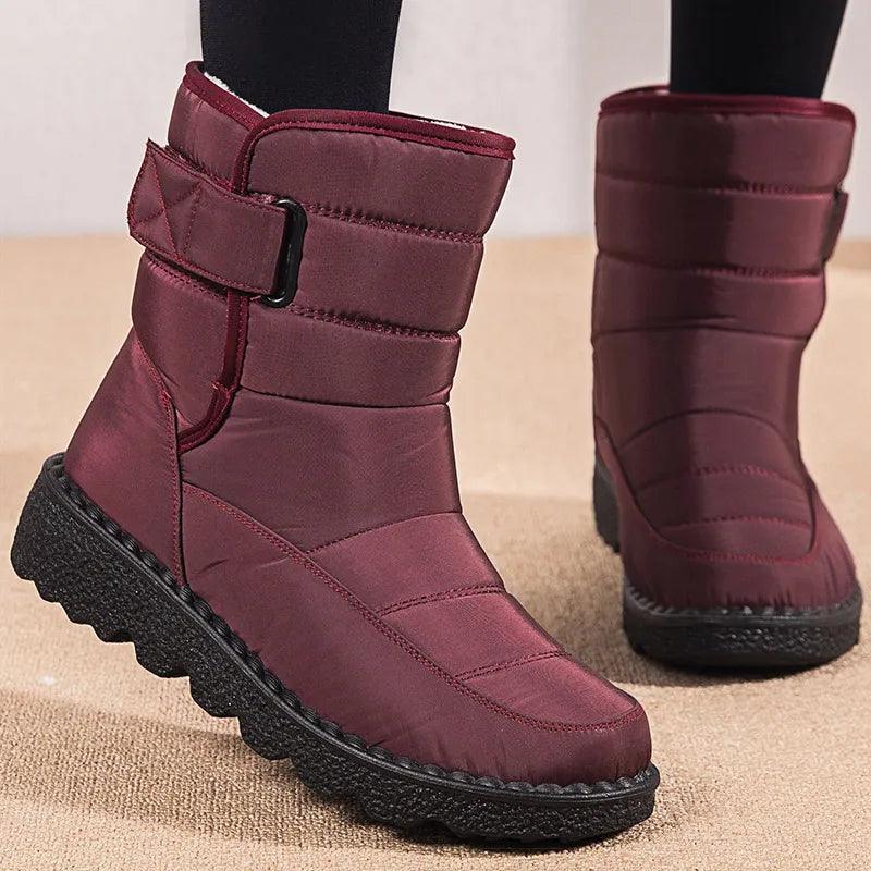 Ladies Slip-On Waterproof Winter Boots