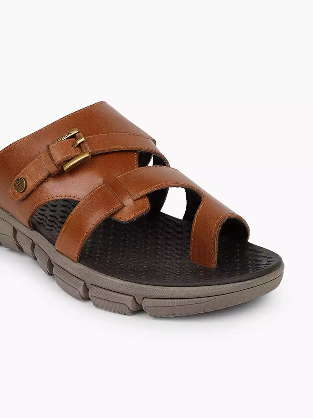 Leather sandal for men (Tan)