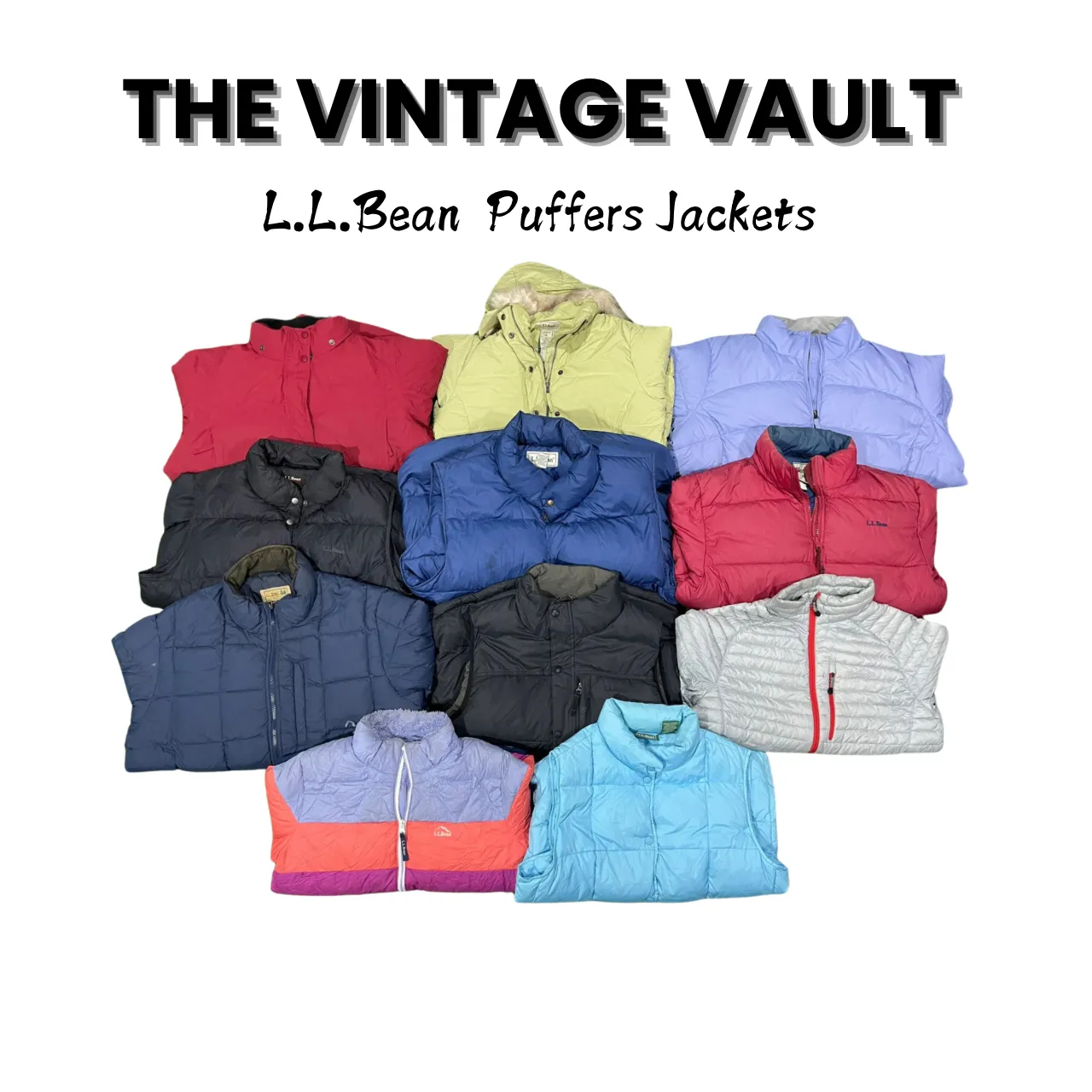 Ll bean puffer jackets 50 pcs