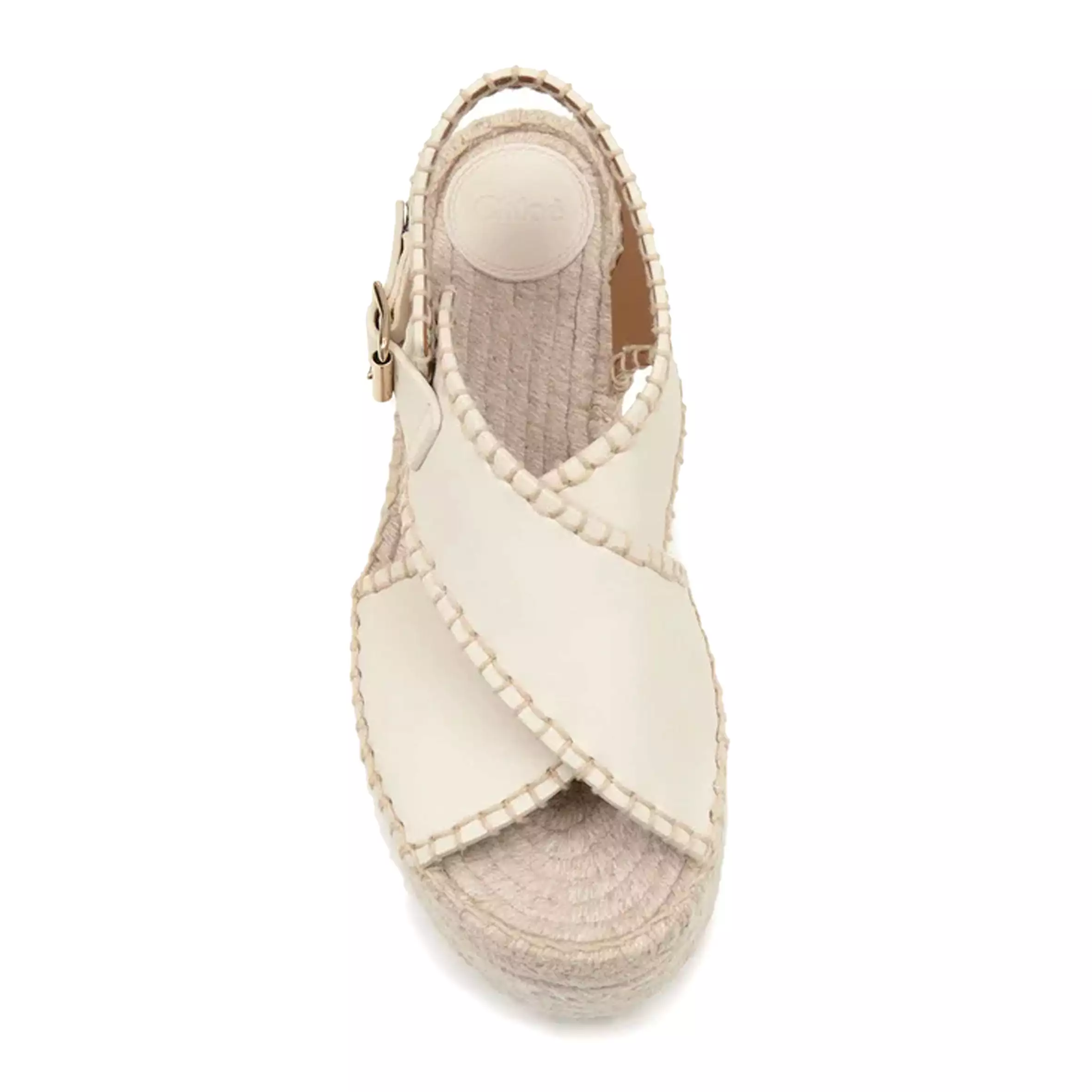 Lucinda Flatform Espadrille, Eggshell