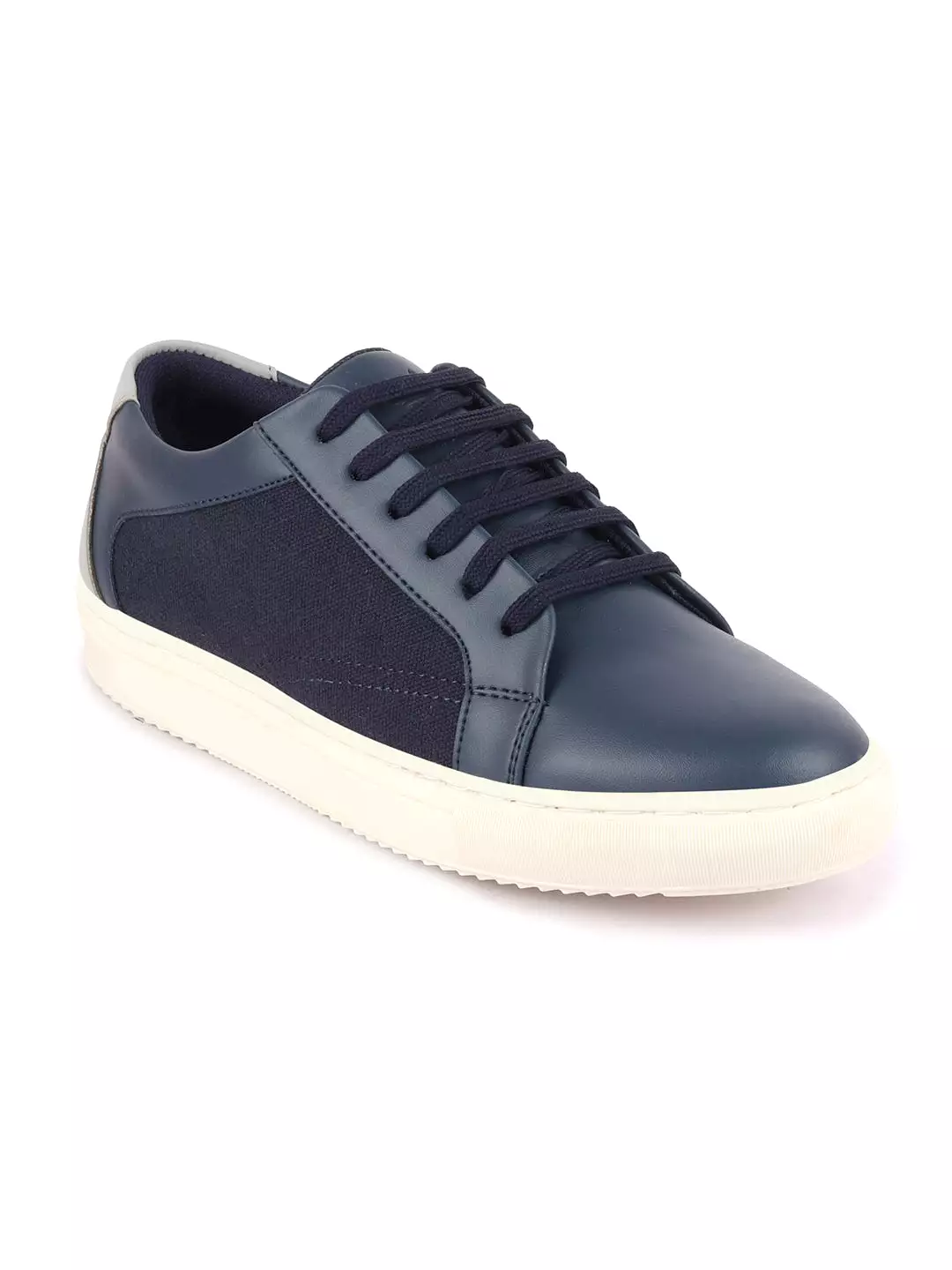 Men Navy Blue Outdoor Classic Lace Up Sneakers Shoes