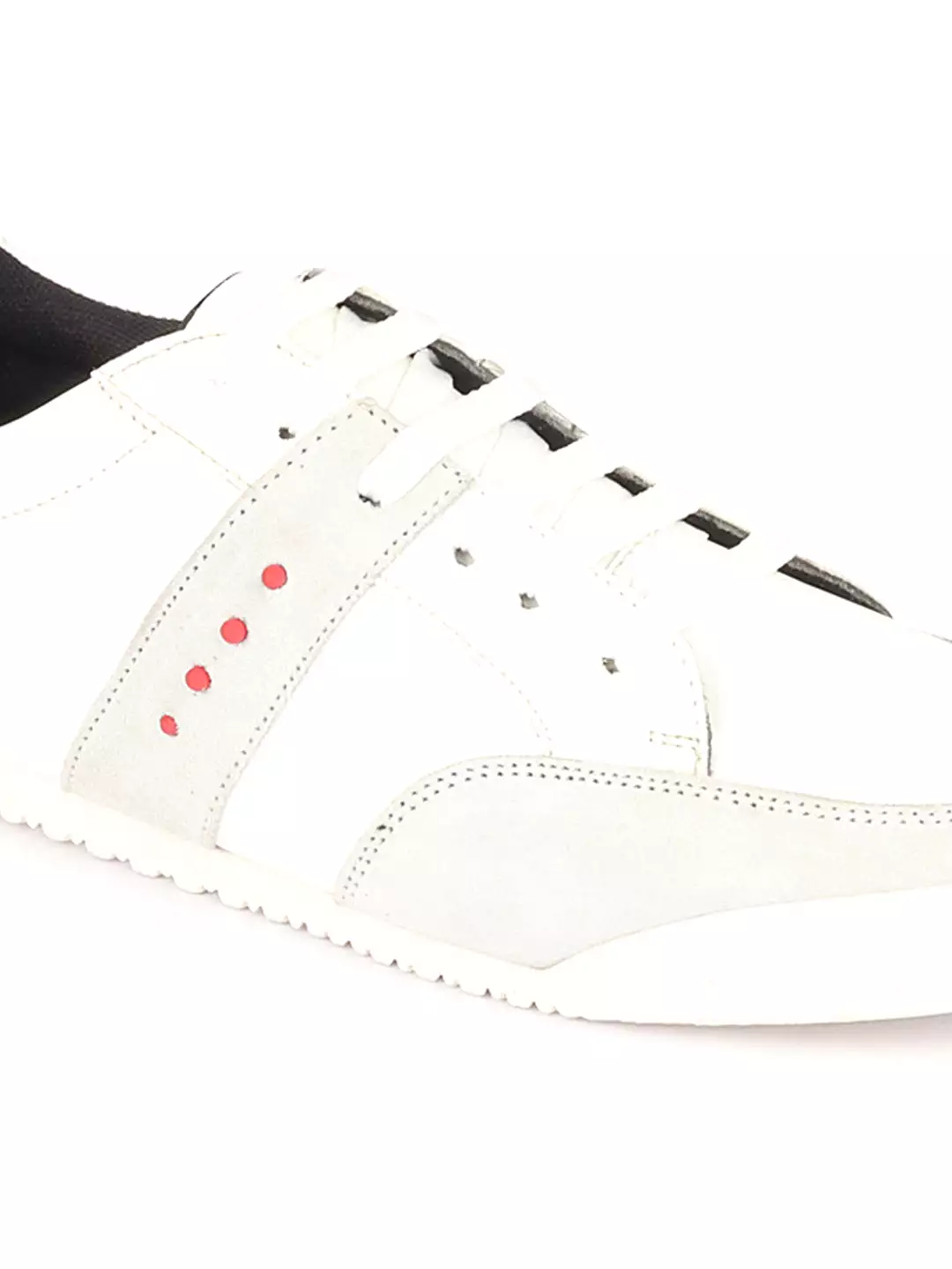 Men White Classic Super Light Upper Soft Suede Leather Strap Lace Up Sneakers Shoes