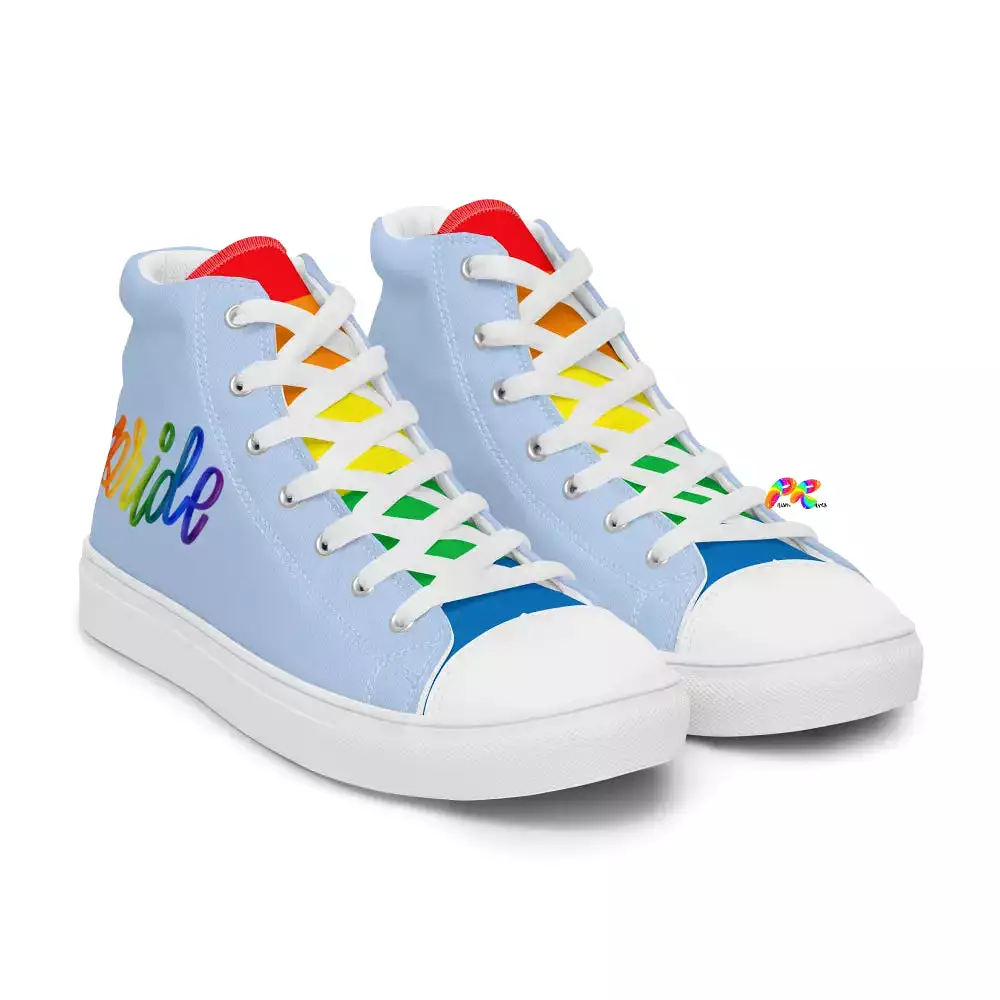 Men's Blue Pride High Top Sneakers