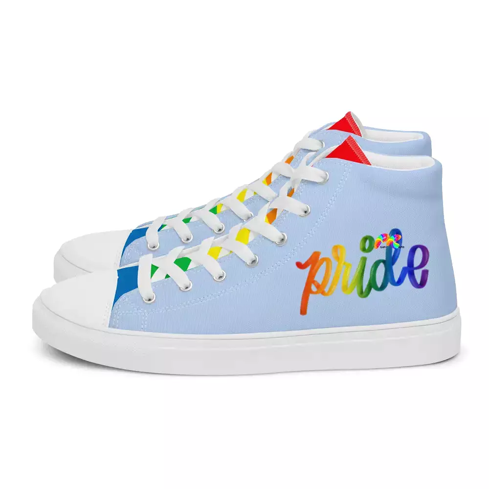 Men's Blue Pride High Top Sneakers