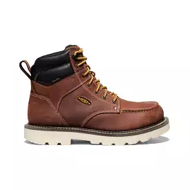 Men's Cincinnati 6 Waterproof 90° Heel Boot (Soft Toe)  |  Tuscan Red/Sandshell