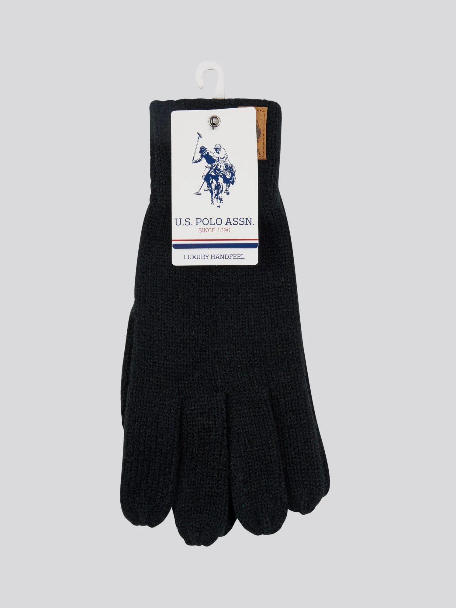 Mens Classic Knit Gloves in Black