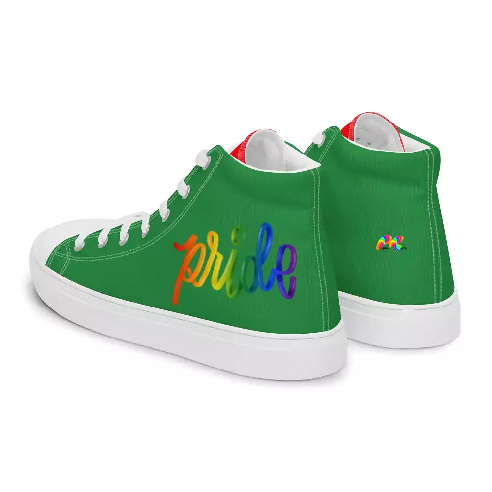 Men's Green Pride High Top Sneakers