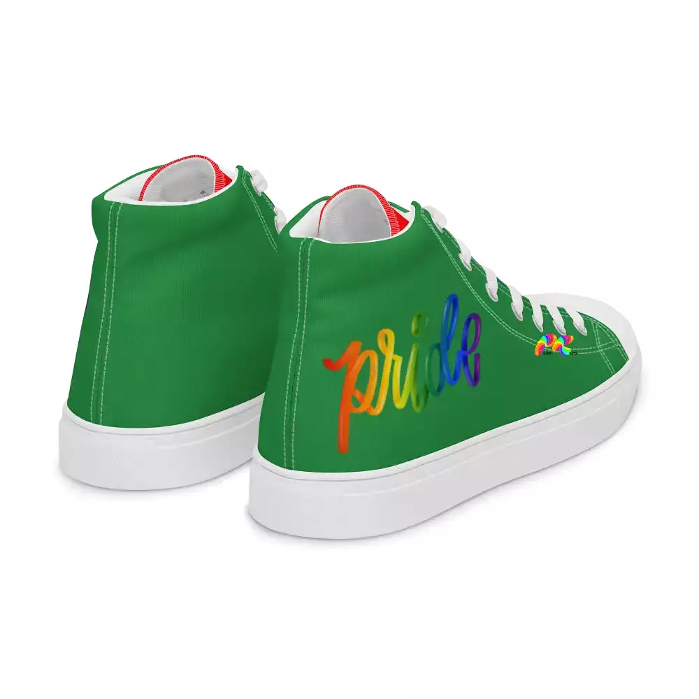 Men's Green Pride High Top Sneakers