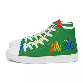 Men's Green Pride High Top Sneakers