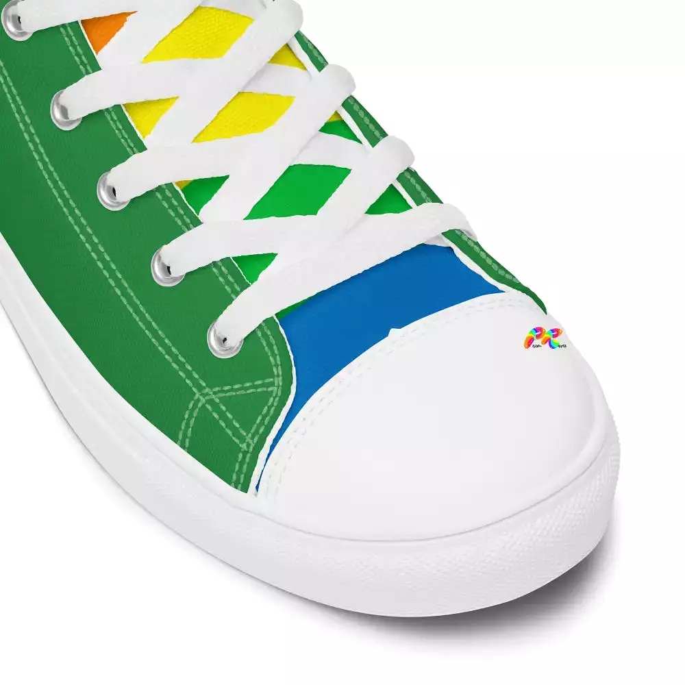 Men's Green Pride High Top Sneakers