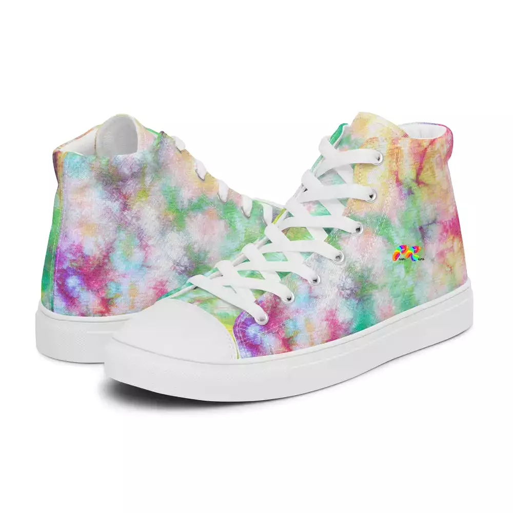 Men’s Tie-Dye High Top Canvas Shoes