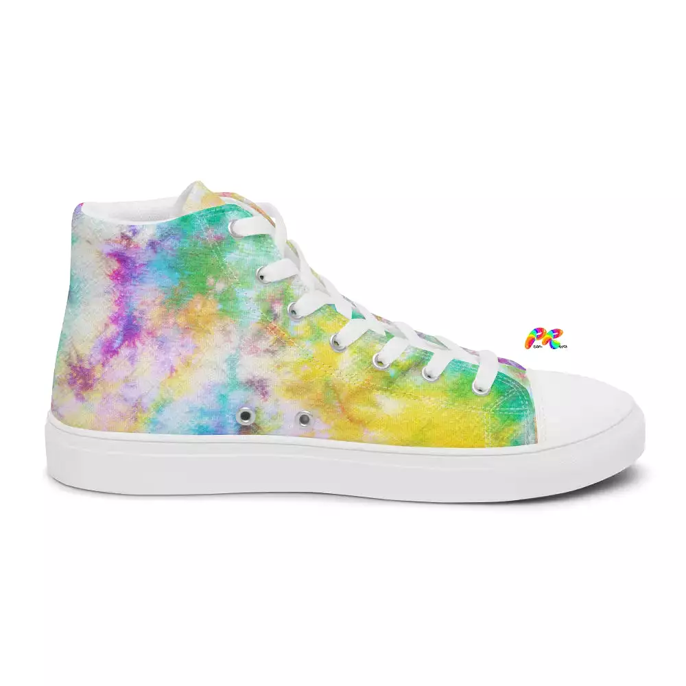 Men’s Tie-Dye High Top Canvas Shoes