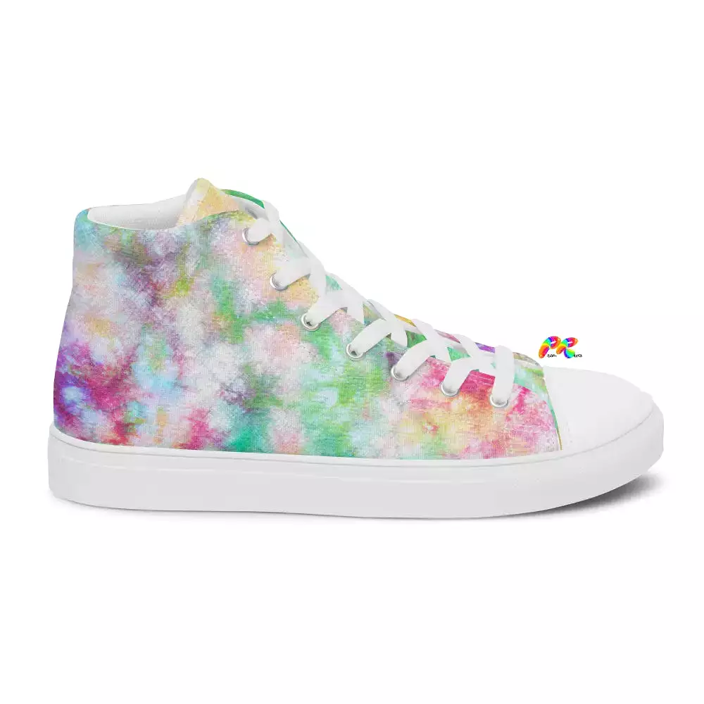 Men’s Tie-Dye High Top Canvas Shoes