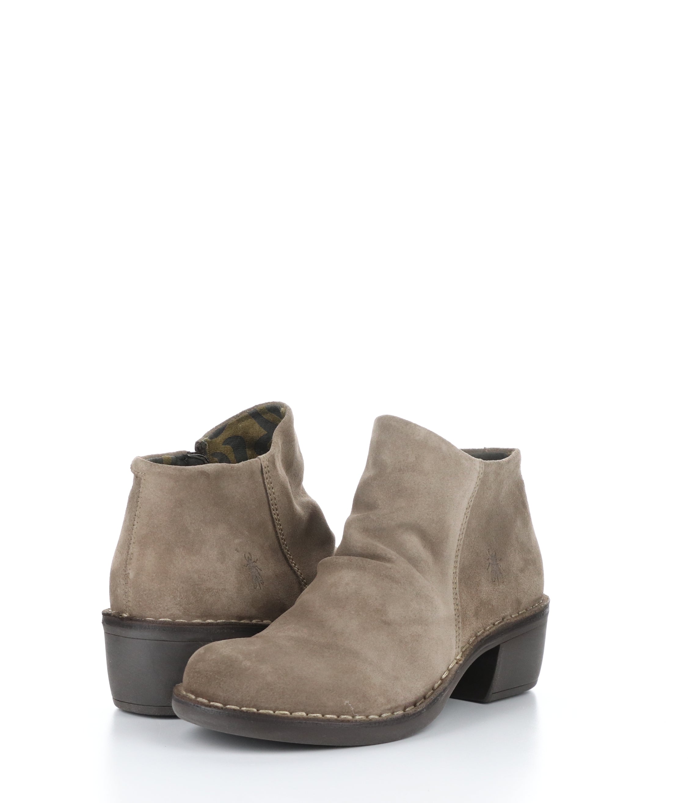 MERK093FLY 004 TAUPE Round Toe Boots