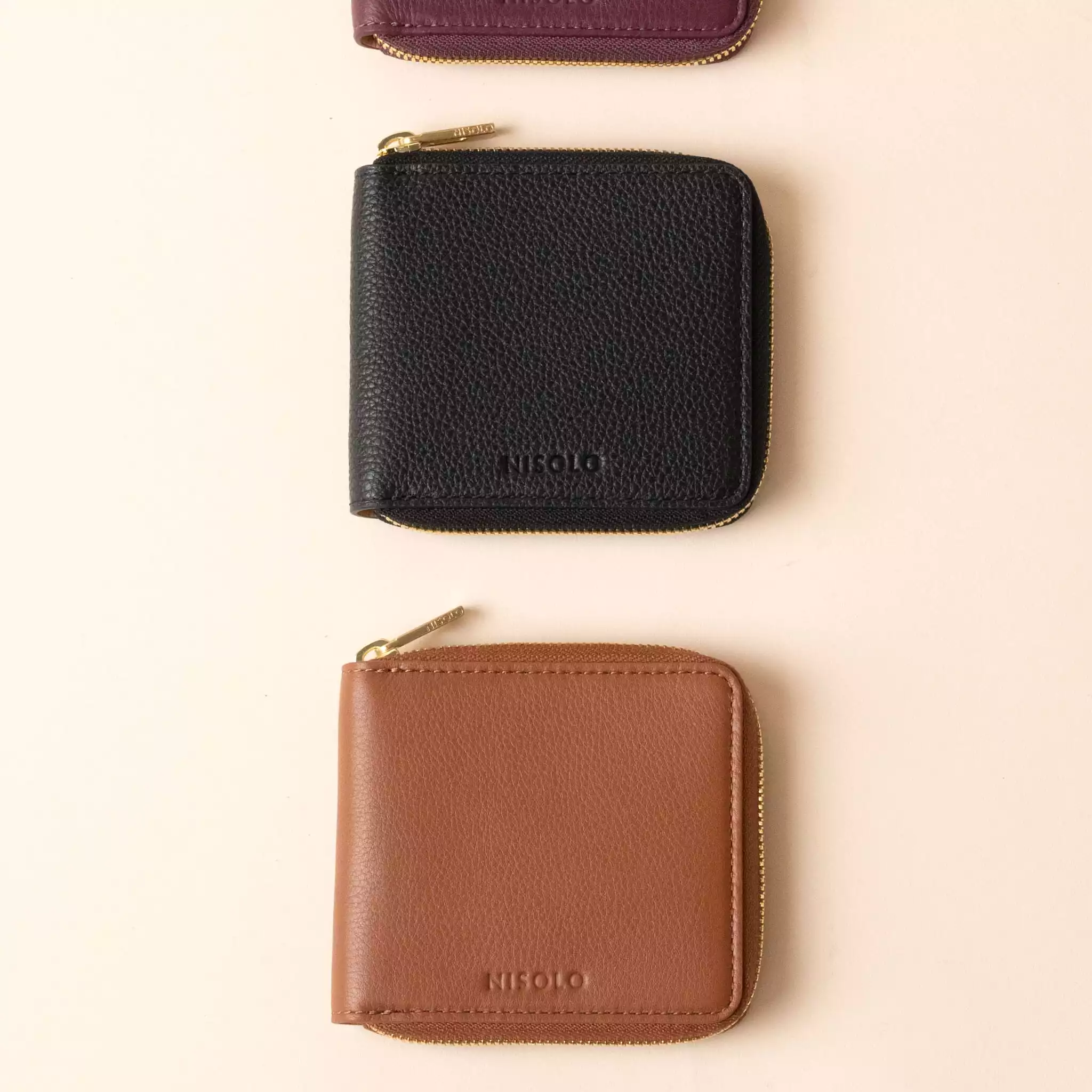 Remi Zip Wallet Caramel