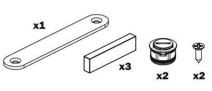 Salice Folder 180 4th Corner Magnet Kit for Base Version