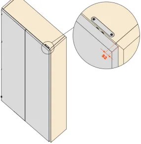 Salice Folder 180 4th Corner Magnet Kit for Base Version