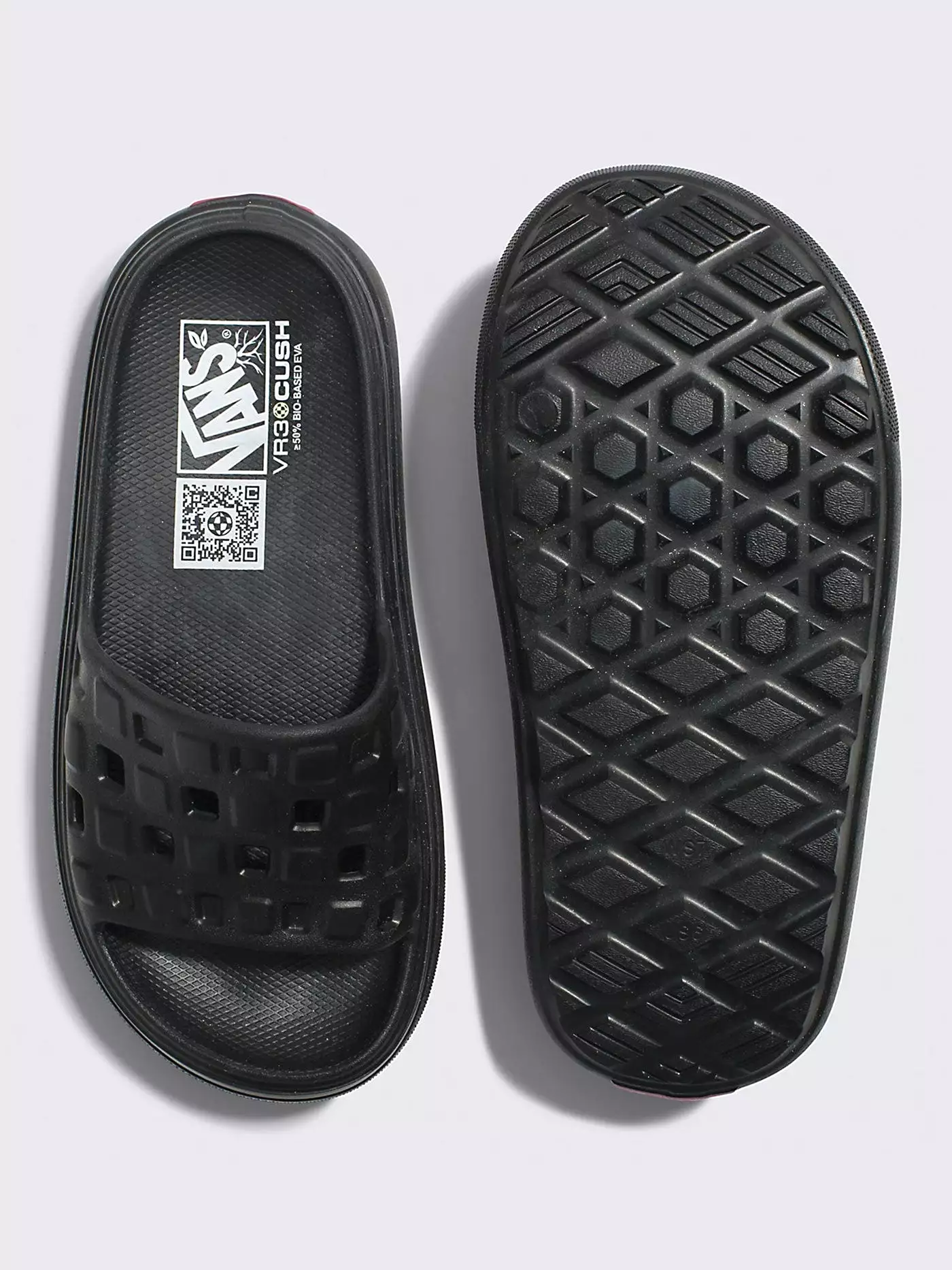 Slide-On VR3Cush Black Sandals