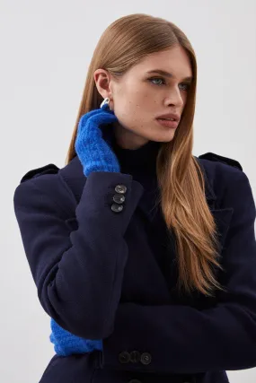 Soft Touch Wool Blend Knit Gloves | Karen Millen