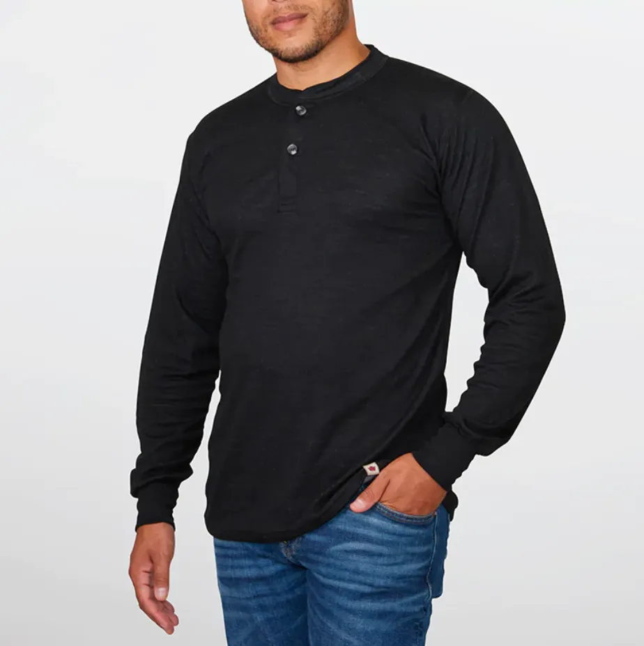 Stanfield's MEN'S MERINO BLEND TWO-LAYER HENLEY