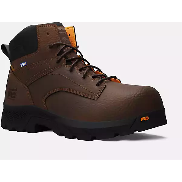 Timberland Pro Men's Titan Ev 6 Comp Toe Work Boot -Brown- TB0A61PF214