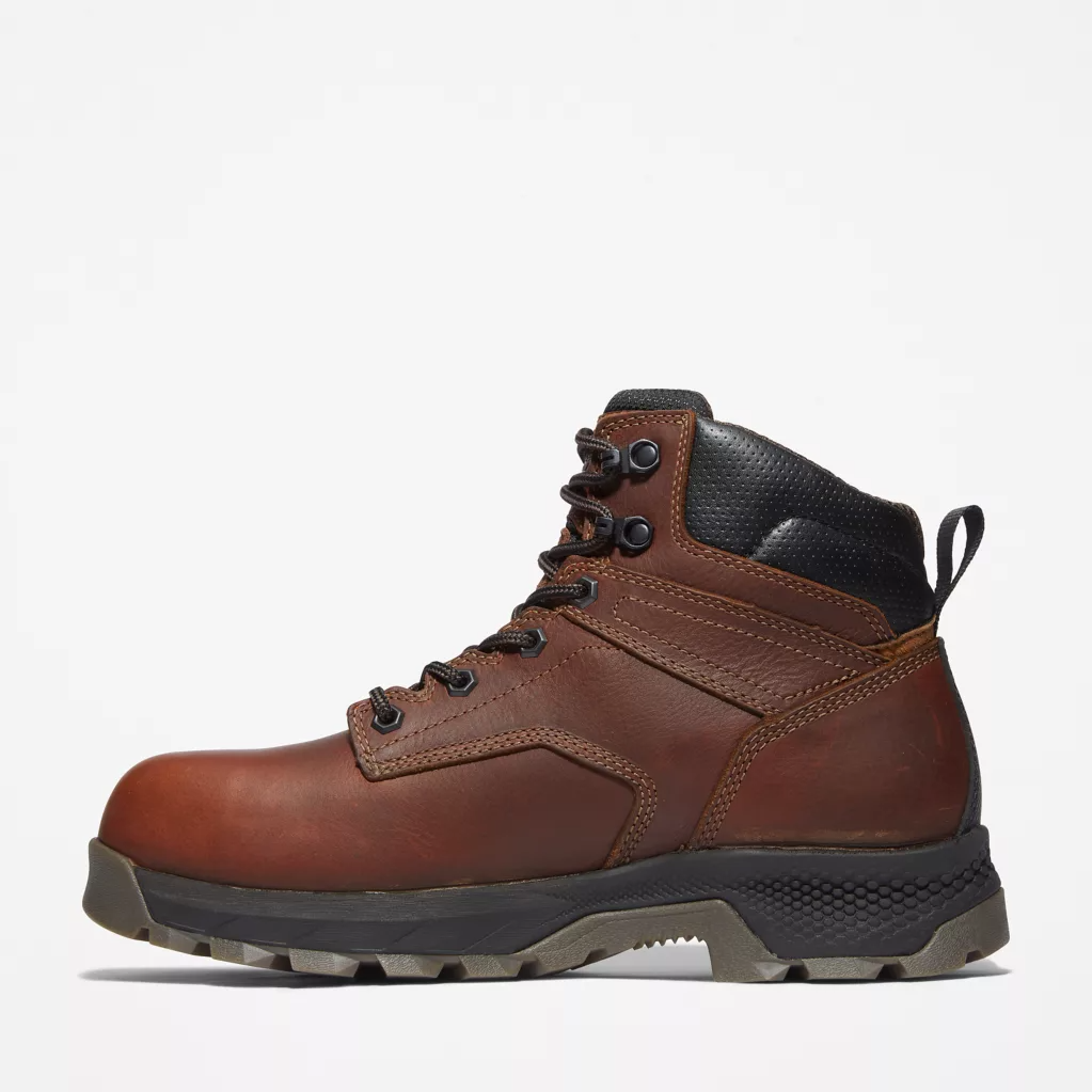 Timberland Pro Men's Titan EV 6 WP Comp Toe Work Boot -Brown- TB1A437Y214