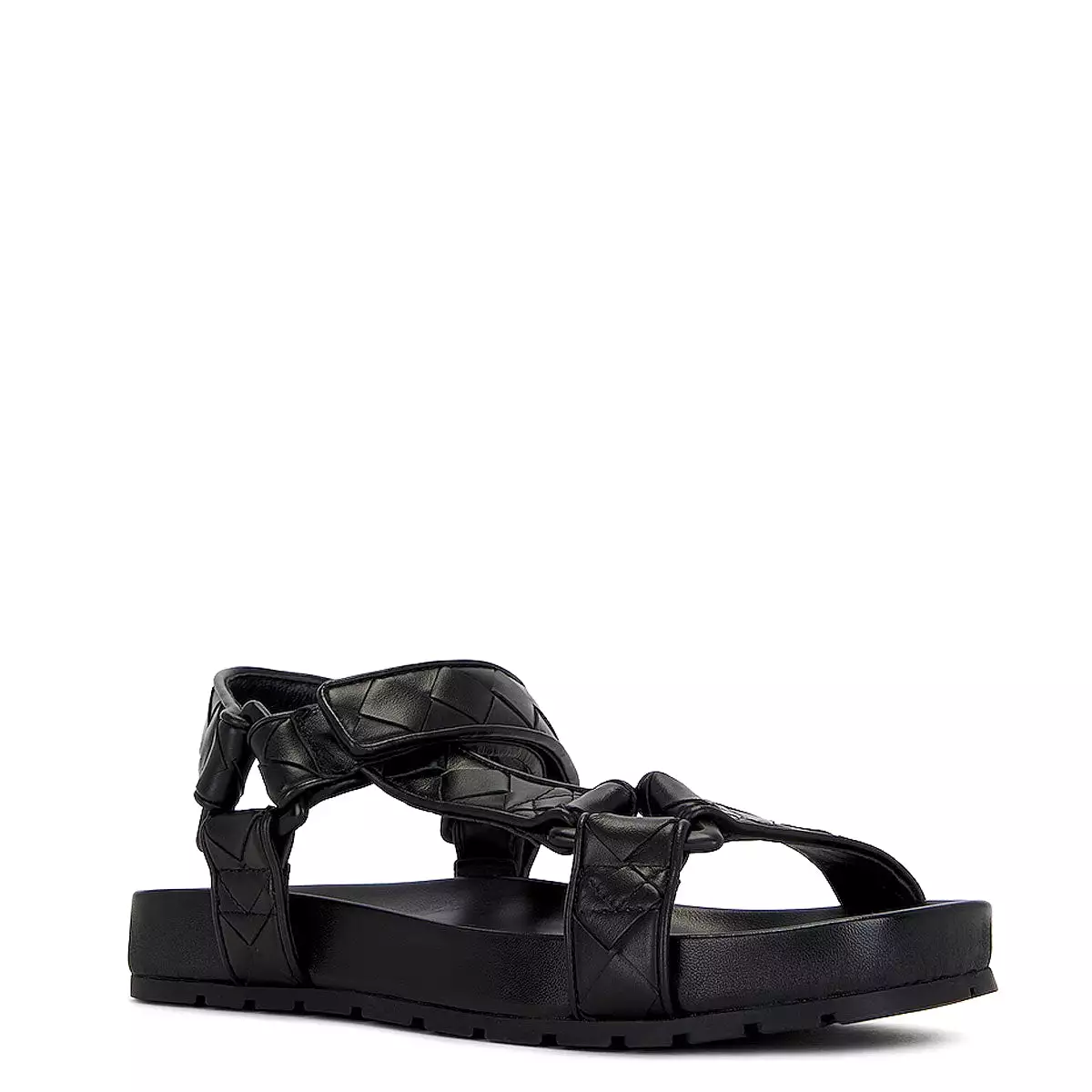 Trip Woven Sandal, Black