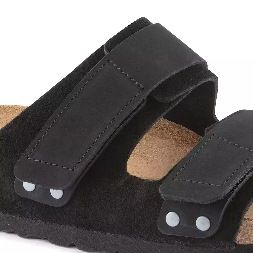 Uji Women - Black Suede Nubuck||Uji pour femmes - Suède nubuck noir