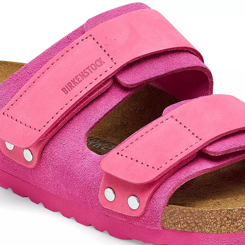 Uji Women - Fushia Tulip Suede Nubuck||Uji pour femmes - Suède nubuck fuchsia tulipe