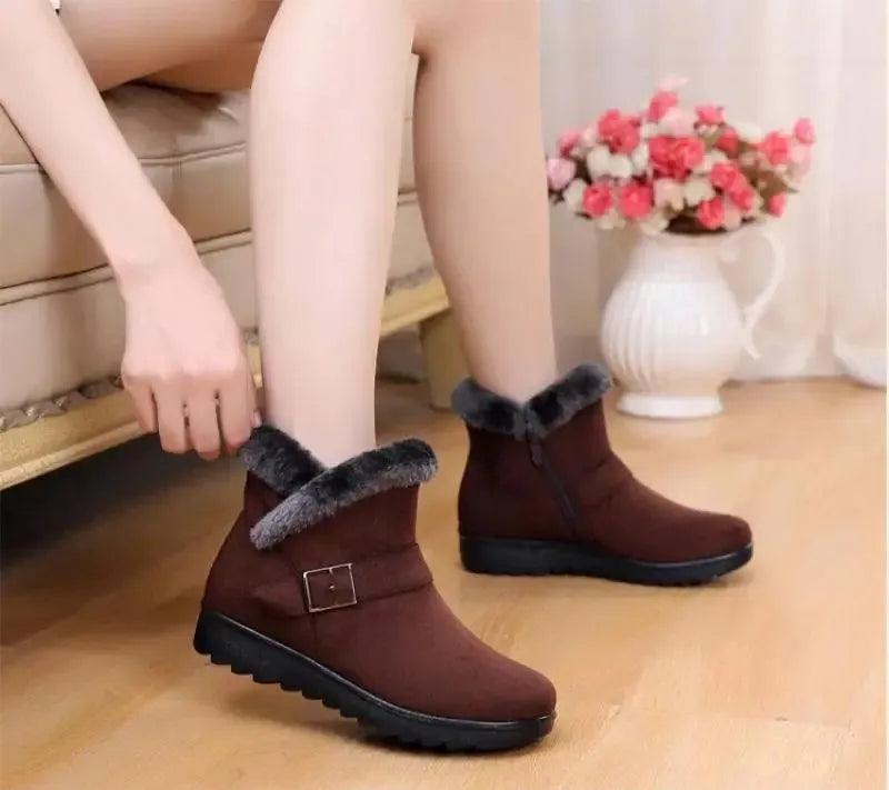 Women Plush Snow Boots