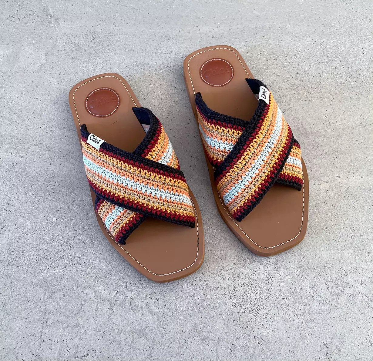 Woody Crochet Slide