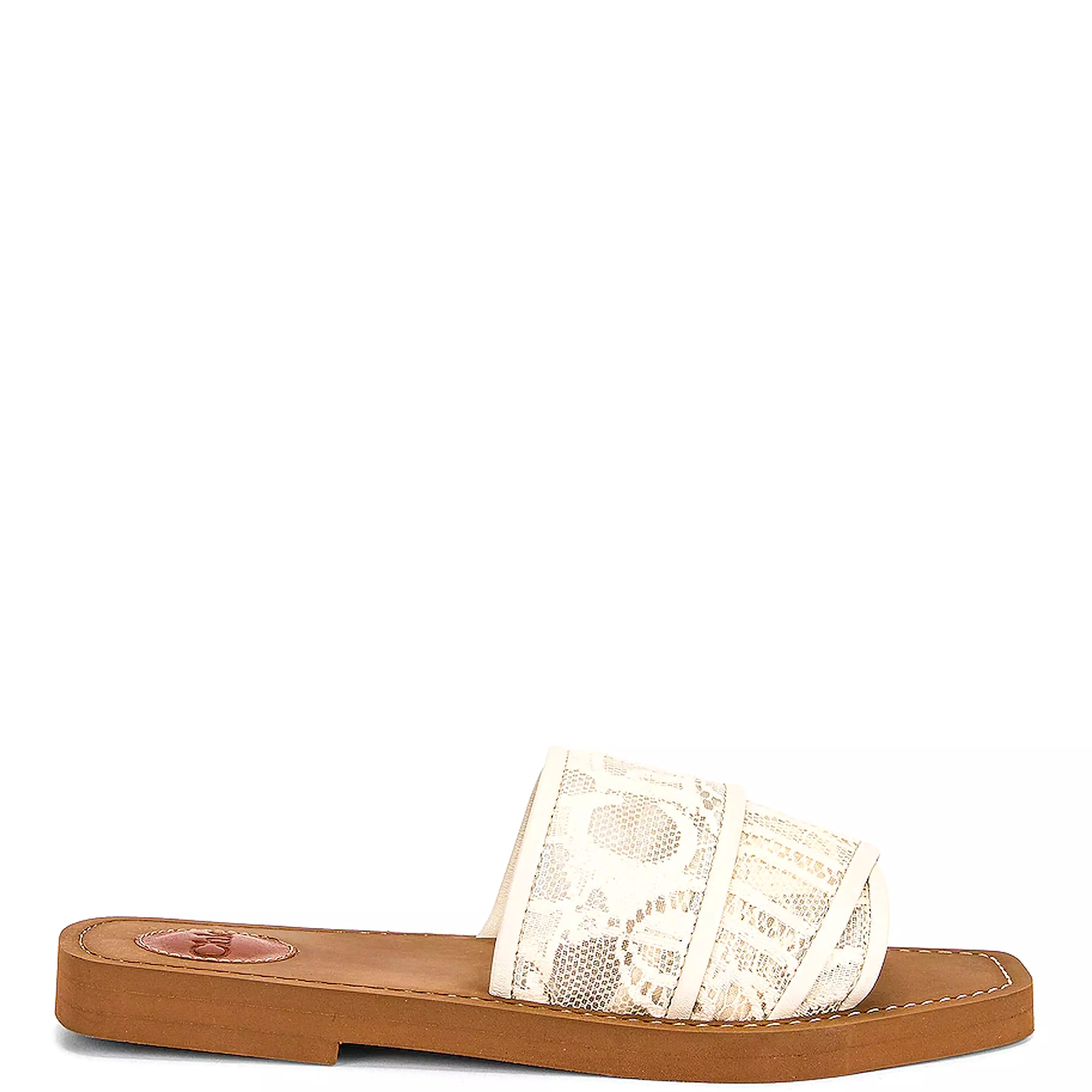 Woody Lace Slide, Mild Beige