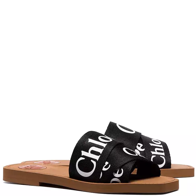 Woody Logo Slide (E), Black