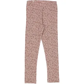 Wool Leggings - powder flowers